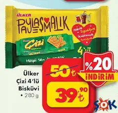 ÜLKER ÇİZİ KRAKER 280 G fiyat ve kampanya bilgisi
